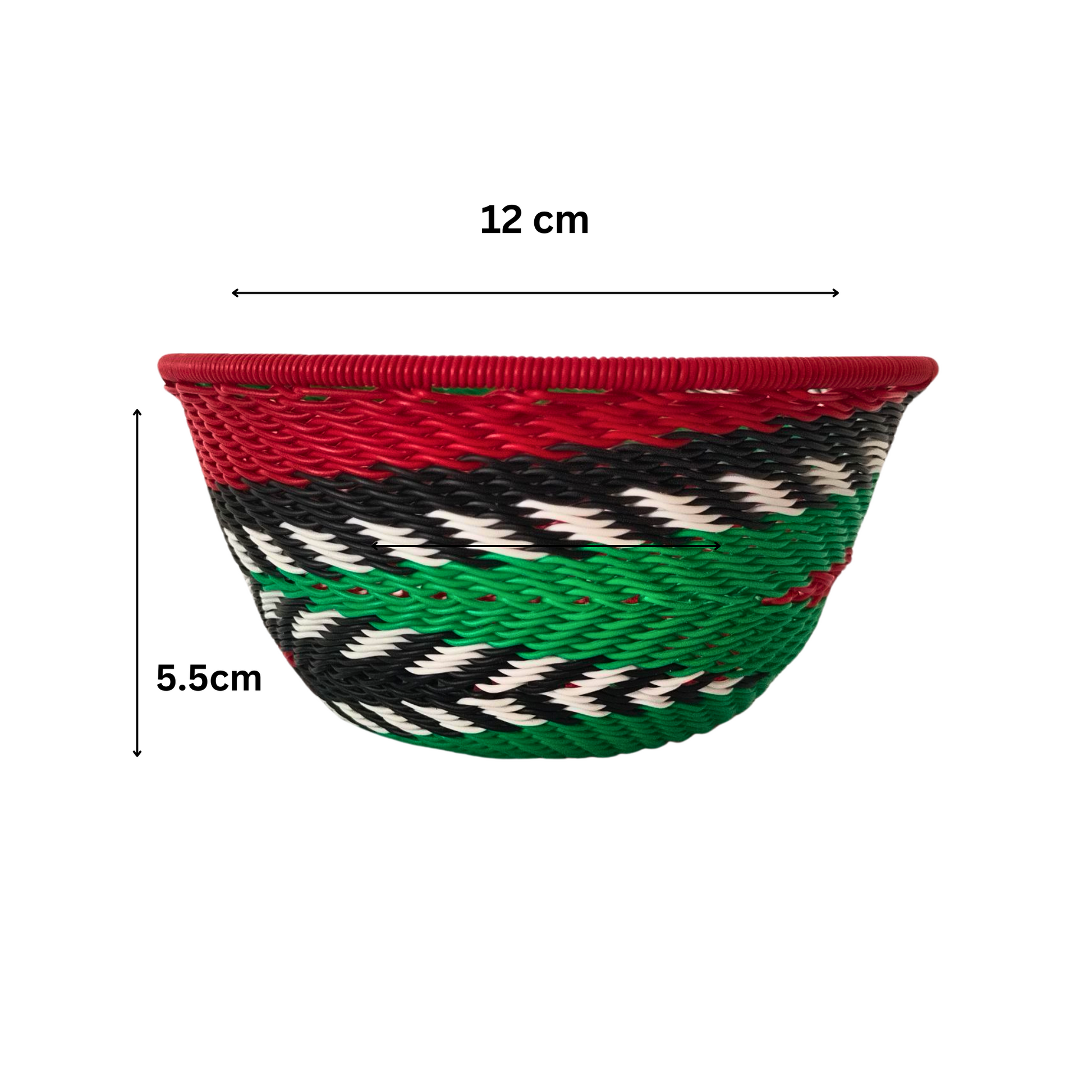 palestine colour african wire bowl with 12cm width and 5.5cm height