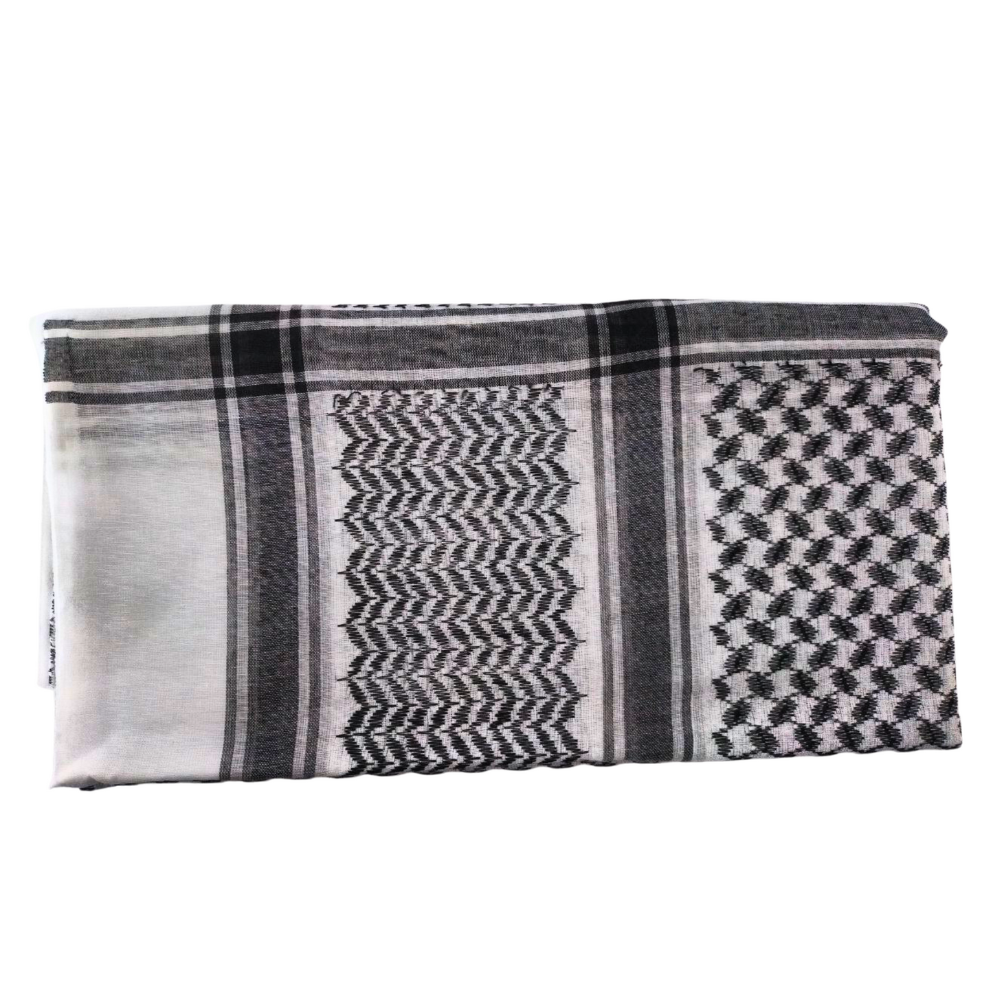 keffiyeh scarf black folded
