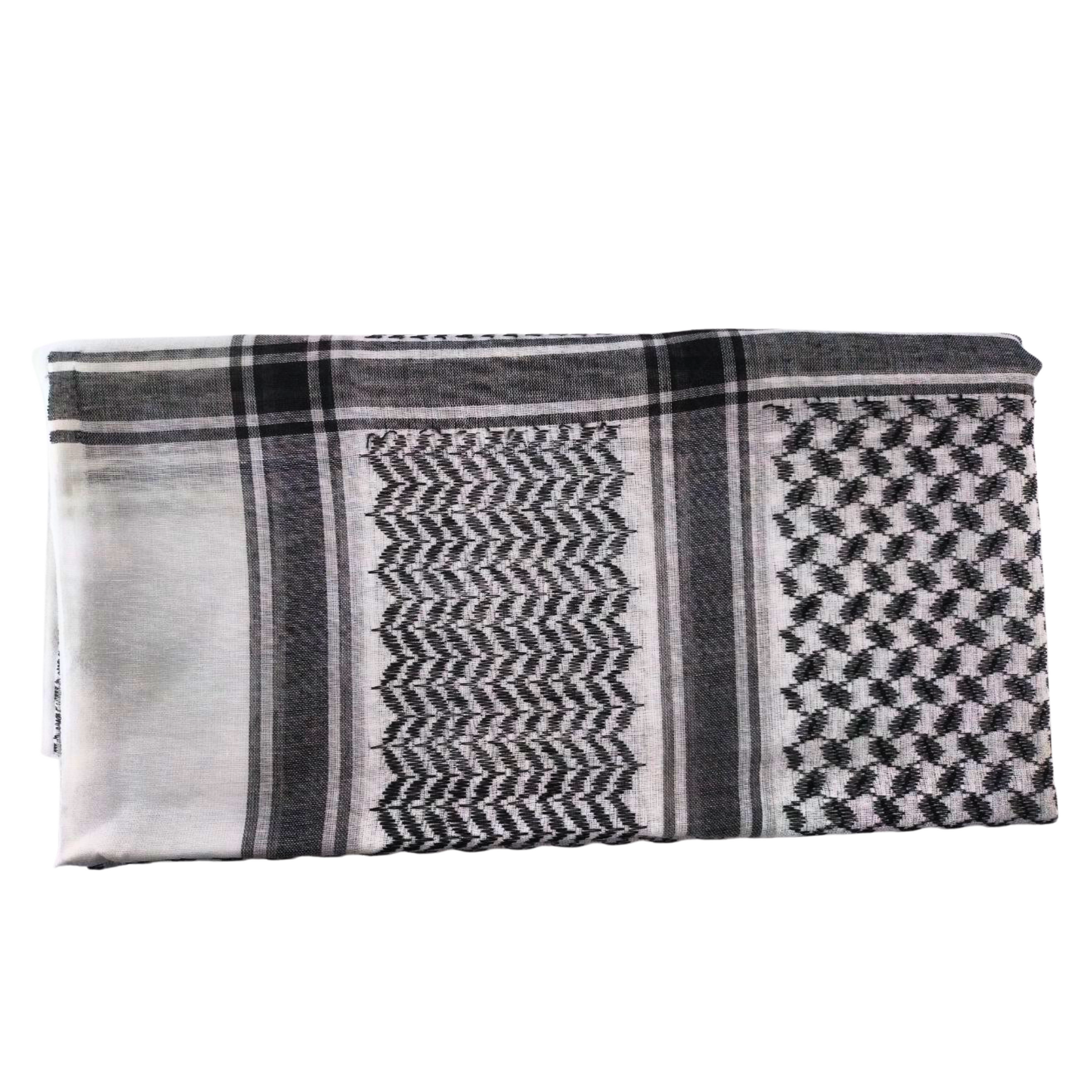 keffiyeh scarf black folded