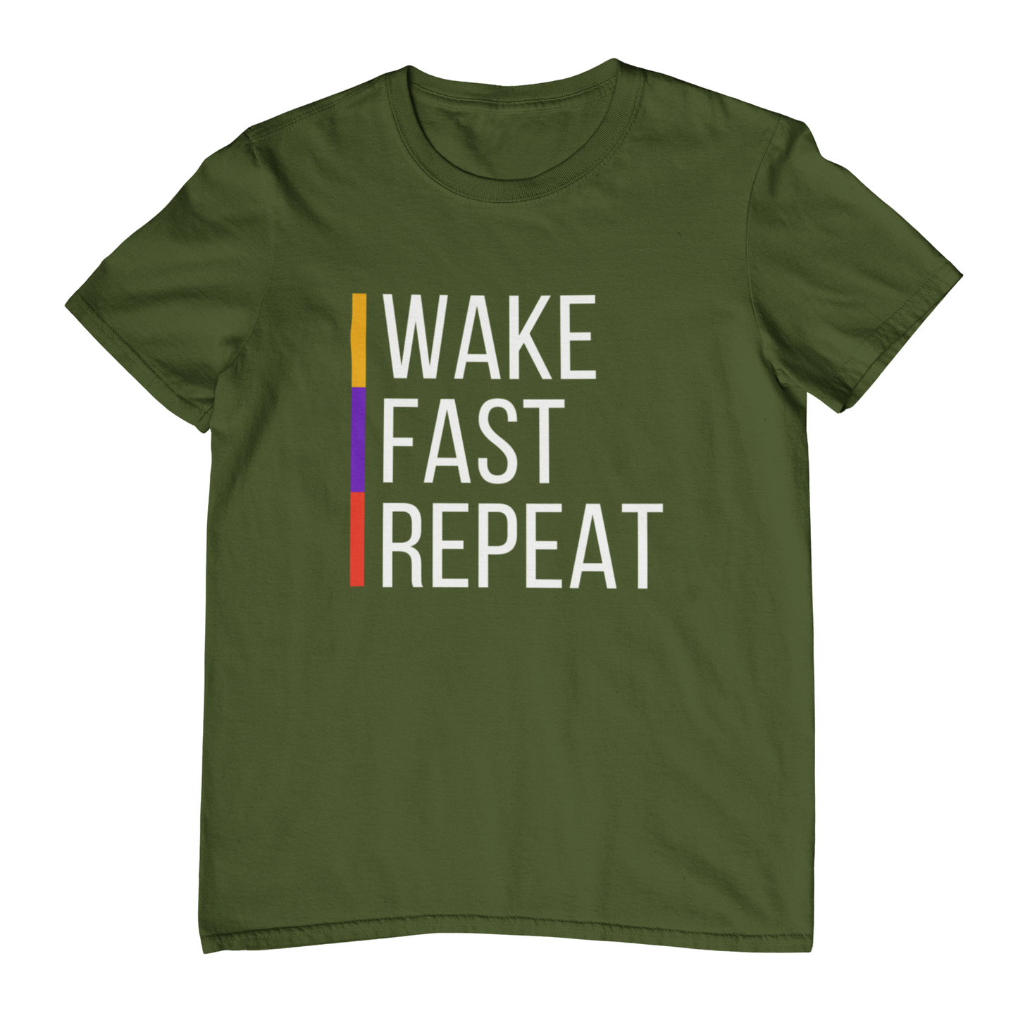 Wake Fast Repeat Unisex T-Shirt- Assorted